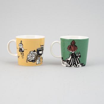 Muminmuggar, 4 st, porslin, Moomin Characters/Bulls, Arabia, Finland, 1991-2013.