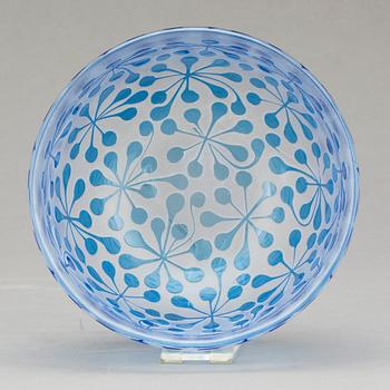 SKÅL, glas, Bertil Vallien, Boda-Åfors, 1960-tal.
