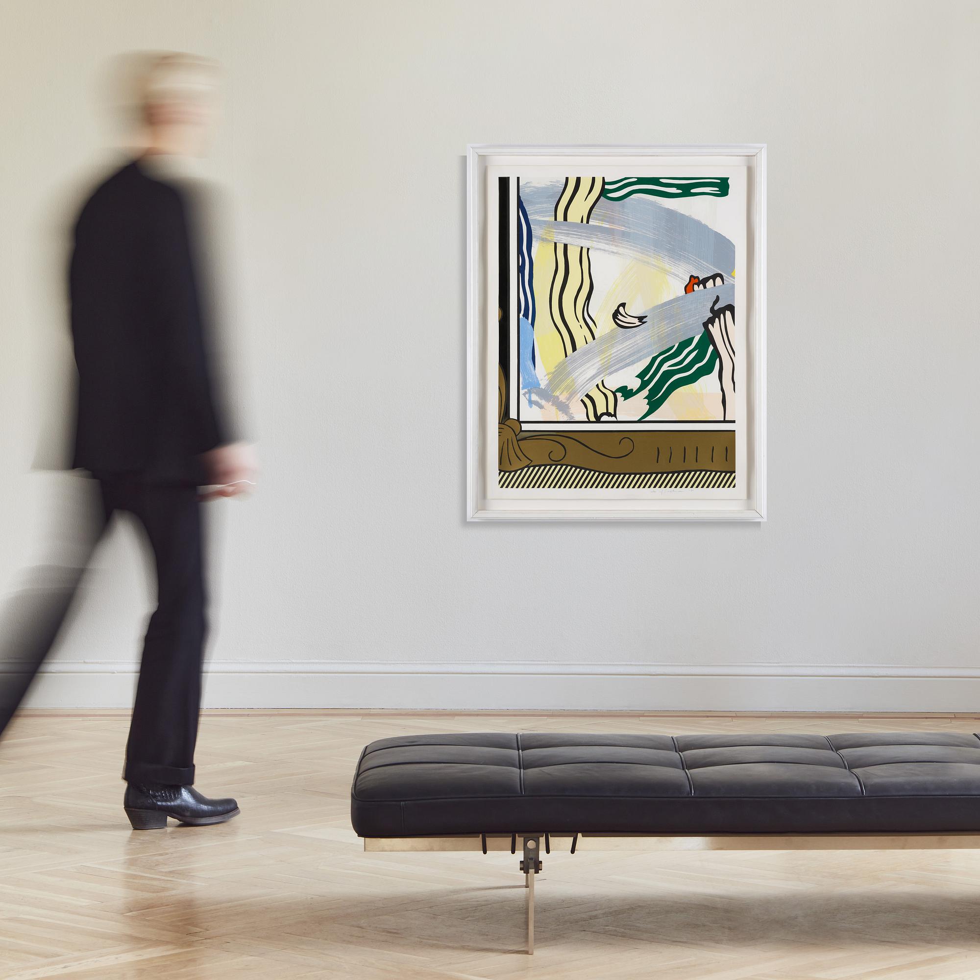 Roy Lichtenstein, "Painting in Gold Frame".