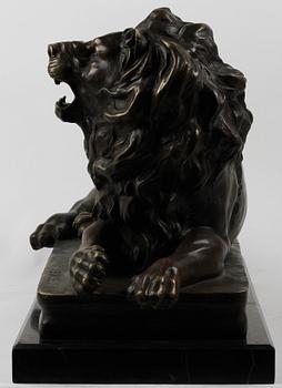 ALFRED BARYE, efter, skulptur, brons, 1900-tal.