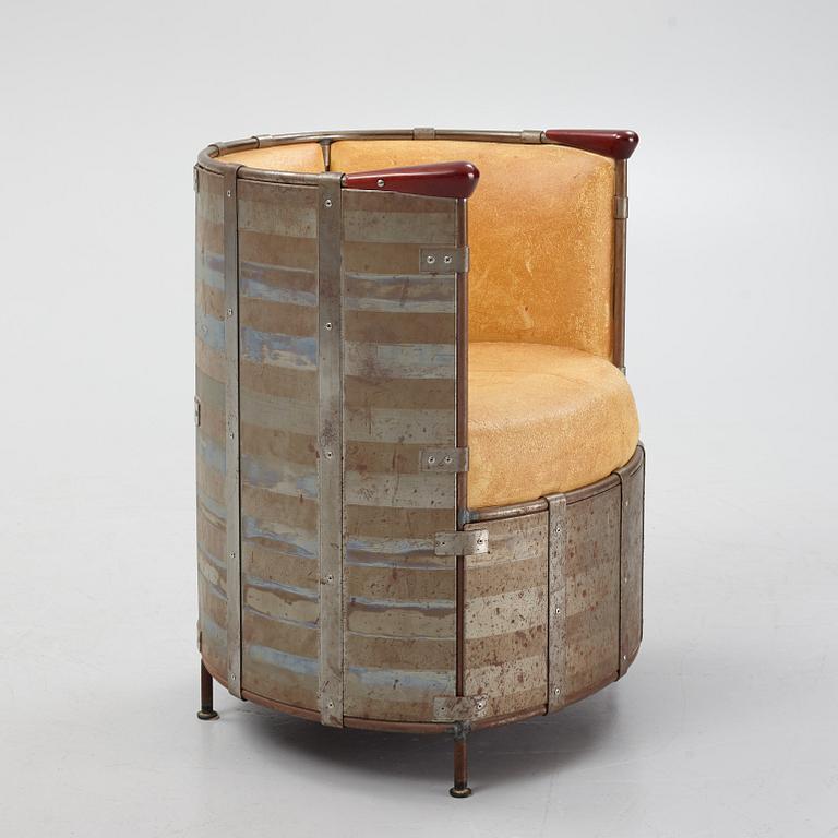 Mats Theselius, an 'Älgskinnsfåtöljen' lounge chair, Källemo, ed. 311/360, Sweden post 1991.