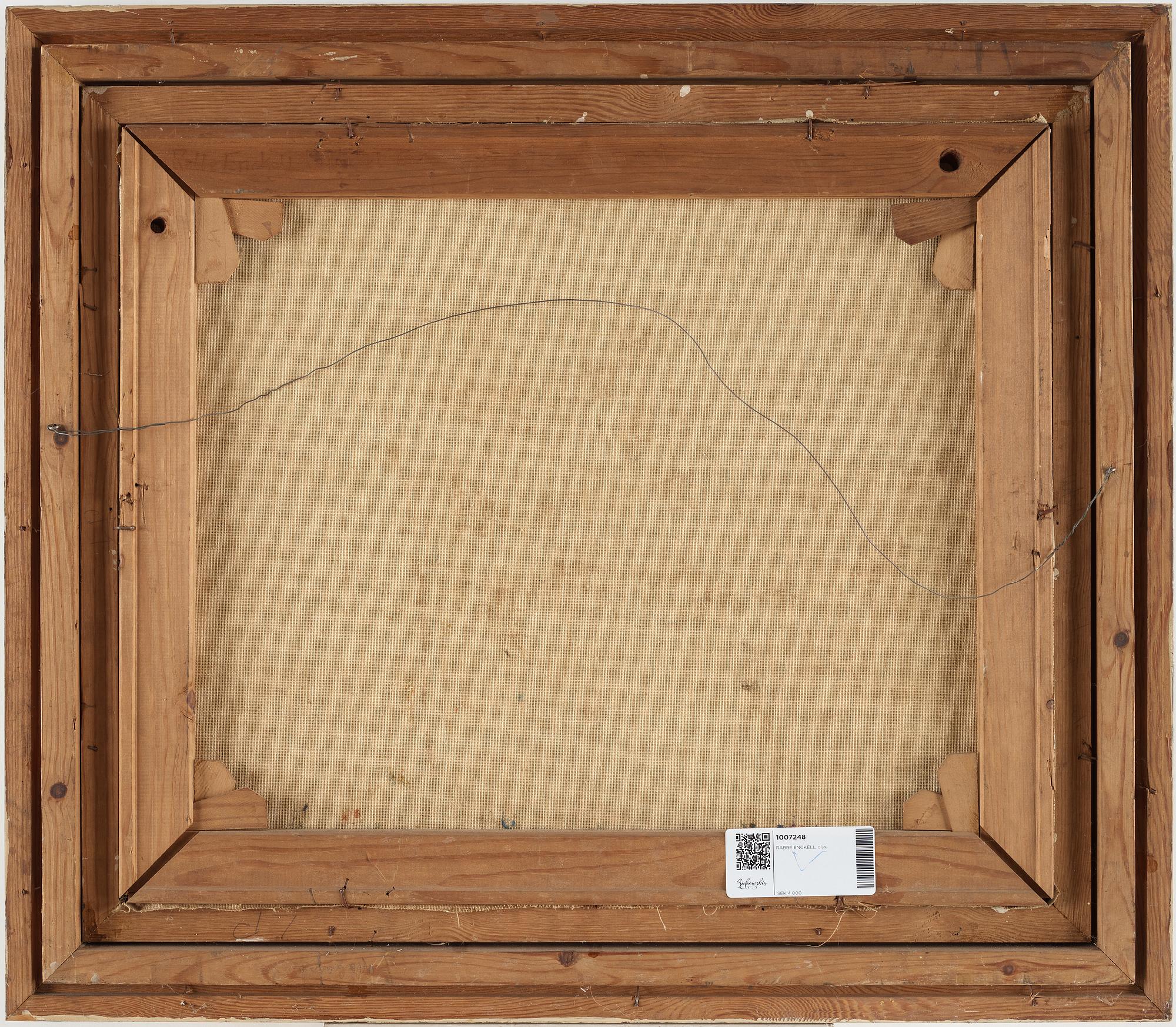 RABBE ENCKELL, Oil on canvas, signed.