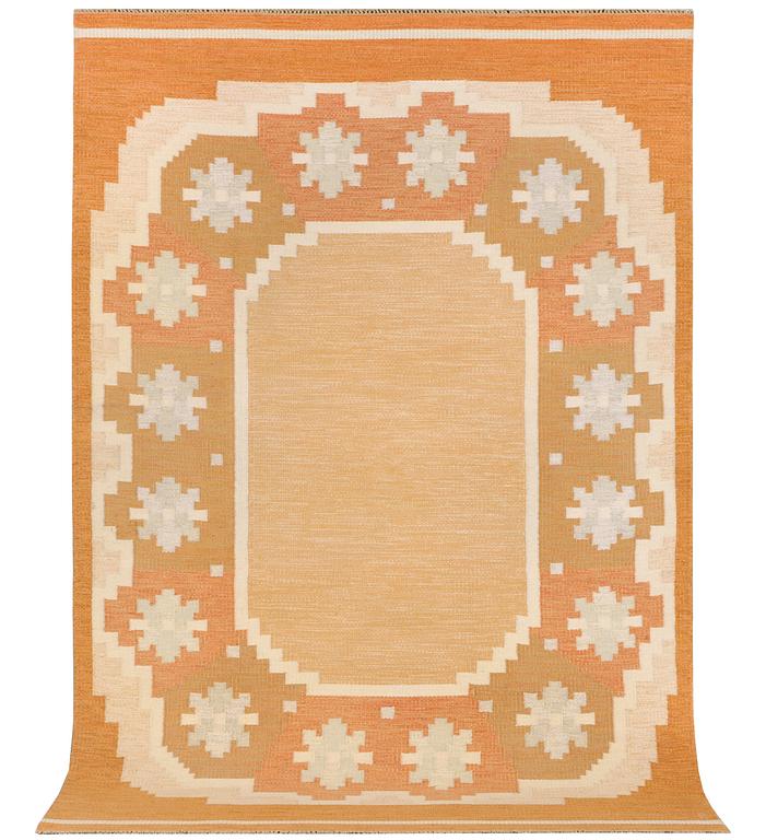 Anna-Johanna Ångström, a flat weave carpet, signed Å, c. 309 x 198 cm.