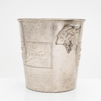 A Champagne cooler bucket Mercier. Epernay, France.