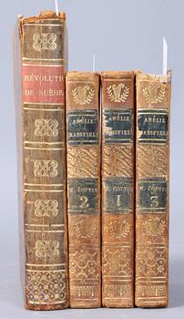 BOK, 3 vol, "Oeuvres Complètes de Mme. Cottin", Amelie Mansfield, Paris, 1818.