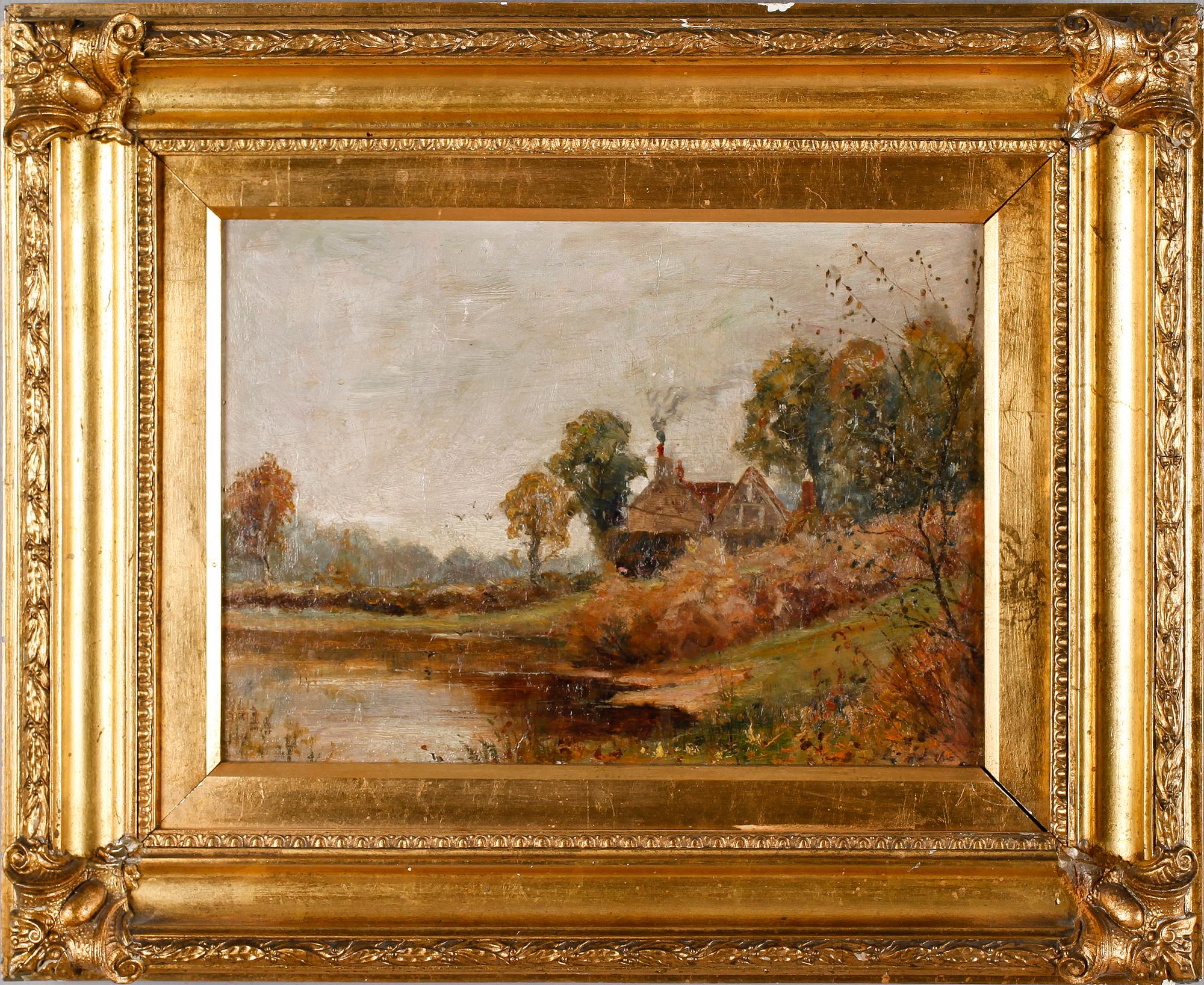 OKÄND KONSTNÄR, olja på duk, omkring år 1900.