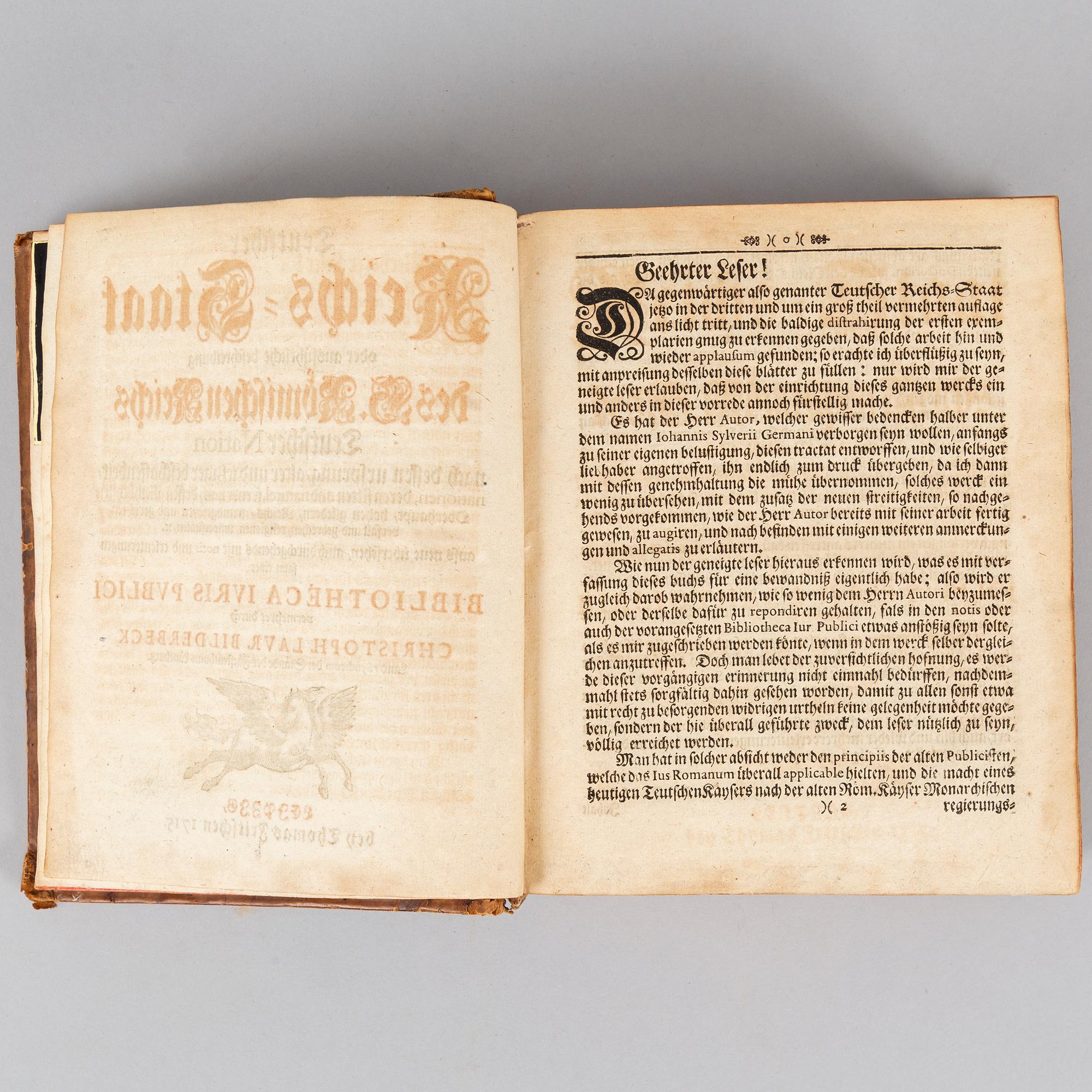 History of the Holy Roman Empire, 1715.