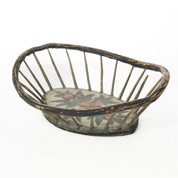 Pine basket, folk art, Jämtland, 19th century.