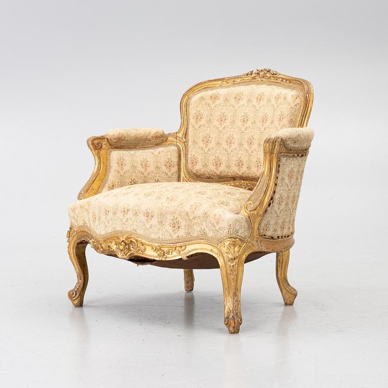 A Rococo style children’s armchair, 19th century.