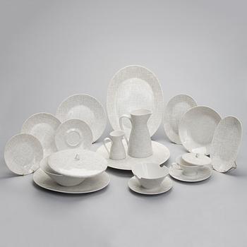 MATSERVIS, 78 delar, porslin, " Form 2000", Richard S. Latham & Raymond Loewy, Rosenthal 1900-talets mitt.
