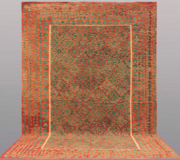 A carpet, Kilim, ca 437 x 299 cm.