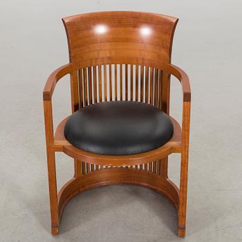 FRANK LLOYD WRIGHT, "Barrel Chair", model no 606, Cassina.