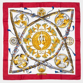Hermès, scarf, "Daimyo Princes Du Soleil Levant".