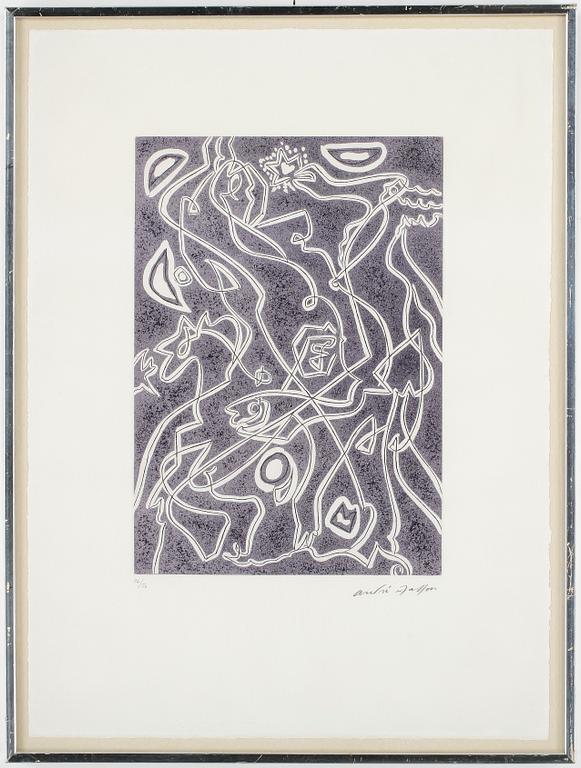 ANDRÉ MASSON. Etsning, signerad Andre Masson, numrerad 26/50.