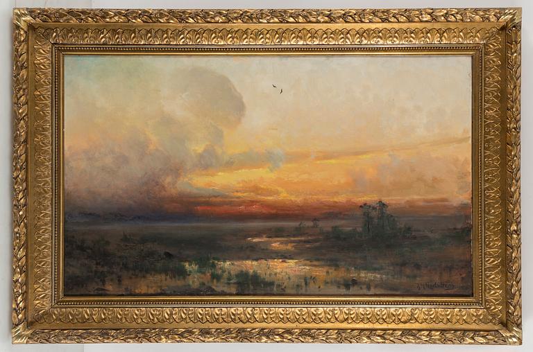 ARVID MAURITZ LINDSTRÖM, olja på duk, signerad.