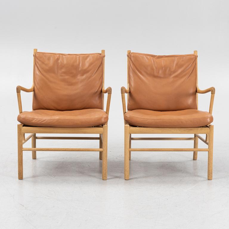 Ole Wanscher, a pair of 'Colonial chair OW 149', Carl Hansen & Son, Denmark.