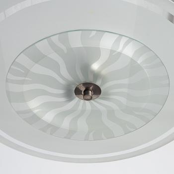 Simon Gate, a ceiling lamp, model "GD 668", Orrefors, 1930s.