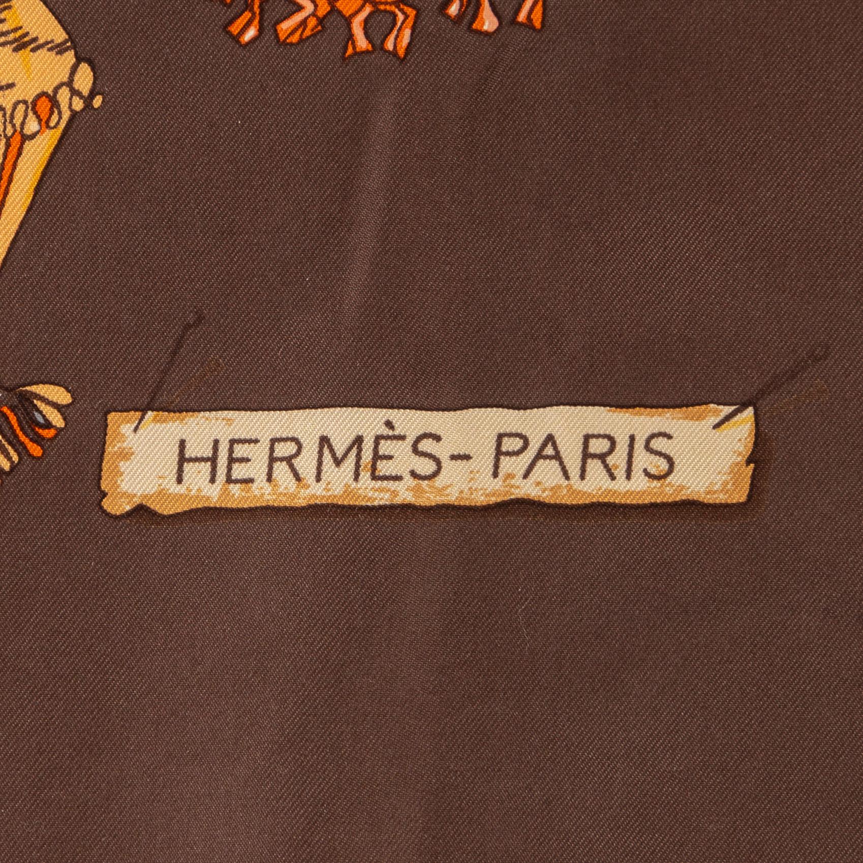 HERMÈS, a 'Passementerie' silk scarf.