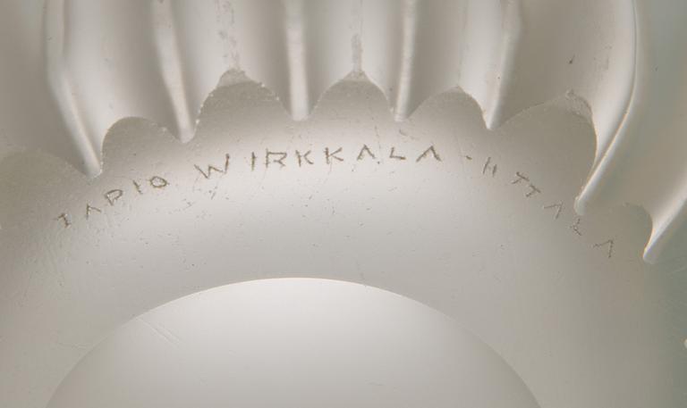 TAPIO WIRKKALA, MALJAKKO, lasia, "Jäkälä", signeerattu Tapio Wirkkala Iittala.