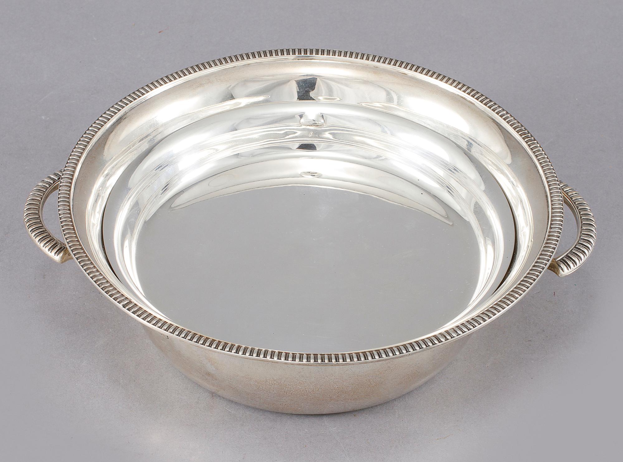 KAVIARSKÅL, sterlingsilver, James Dixon & son, England, 1800-tal, vikt ca 625 gram.