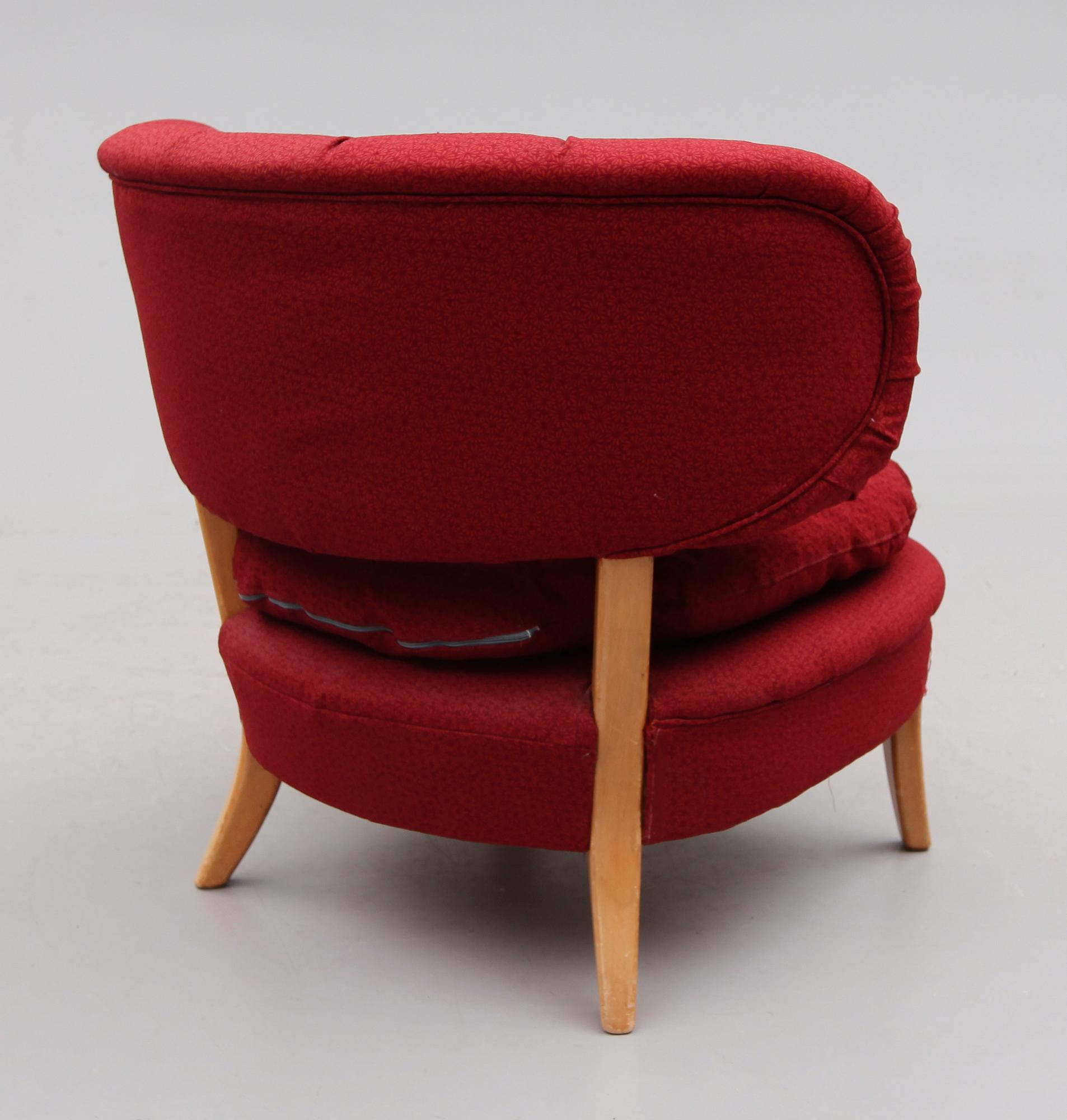 FÅTÖLJ, Otto Schultz för JIO Möbler Jönköping, 1940-50-tal.