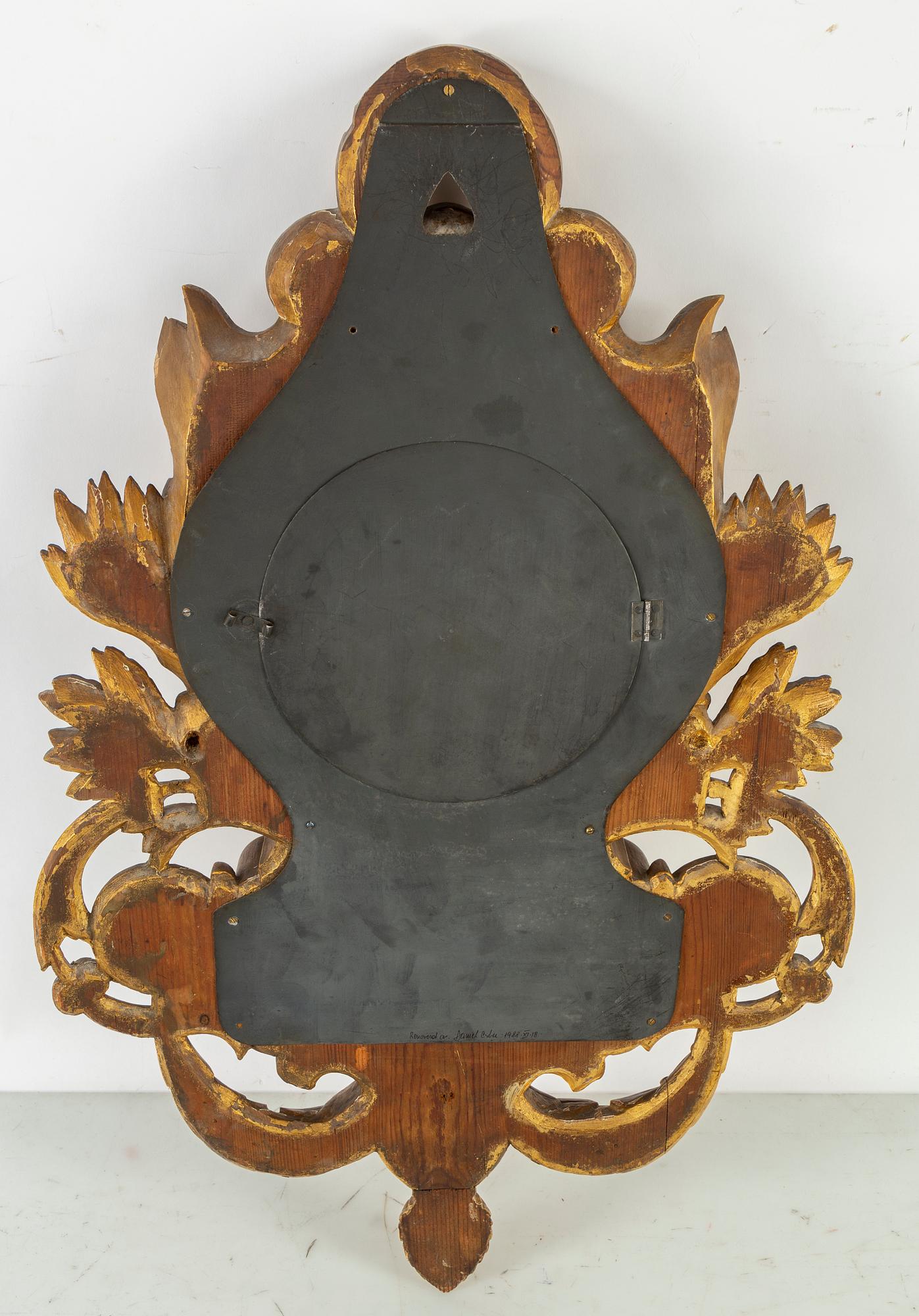 A gustavian style wall clock, 19th / 20th century.