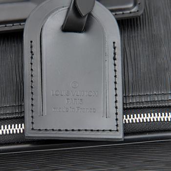 A black Epi Leather Pégase 55 Suitcase.