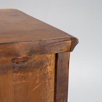 A birch-veneered dresser, second half of the 19th century.