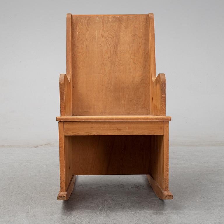 Axel Einar Hjorth, a rocking chair, version of the  "Lovö" model, mid 1900's.