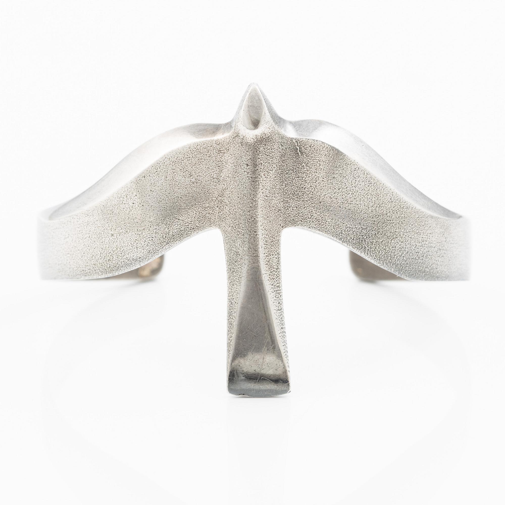 Bracelet in the form of a swallow, sterling silver, Lapponia, Finland 1978.