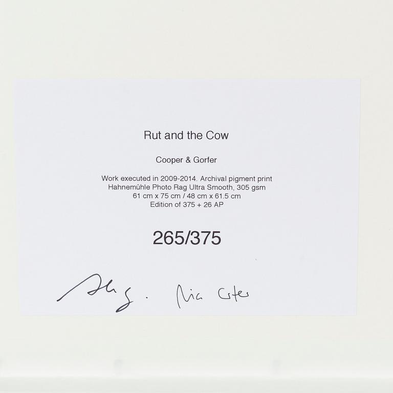 Cooper & Gorfer, archival pigment print, signed 265/375 verso.