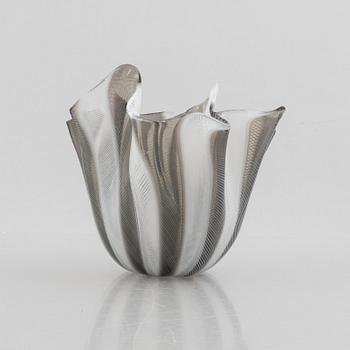 Fulvio Bianconi & Paolo Venini, a glass bowl, 'Fazzoletto', Venini, Murano, Italy.