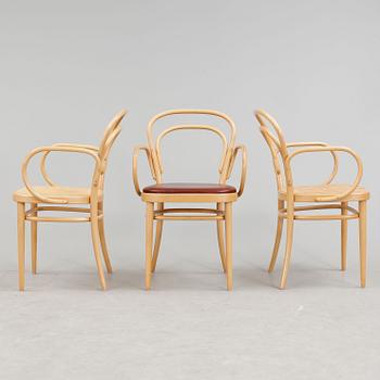 KARMSTOLAR, 3 st, Thonet, 1980-tal.