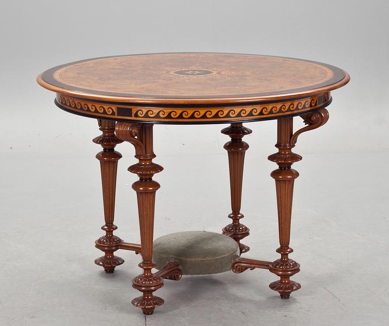 SALONGSBORD, nyrenässans, 1800-talets slut.