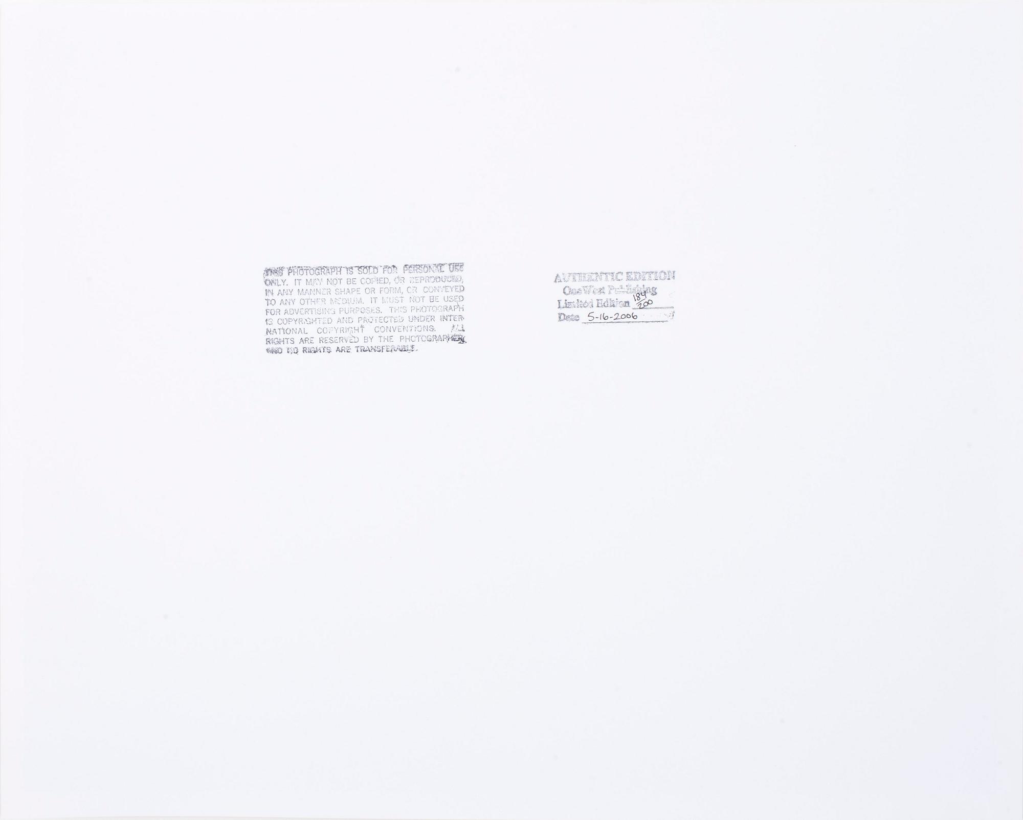 GEORGE BARRIS, efter, gicleétryck, numr 184/200, dat 16/5-2006.