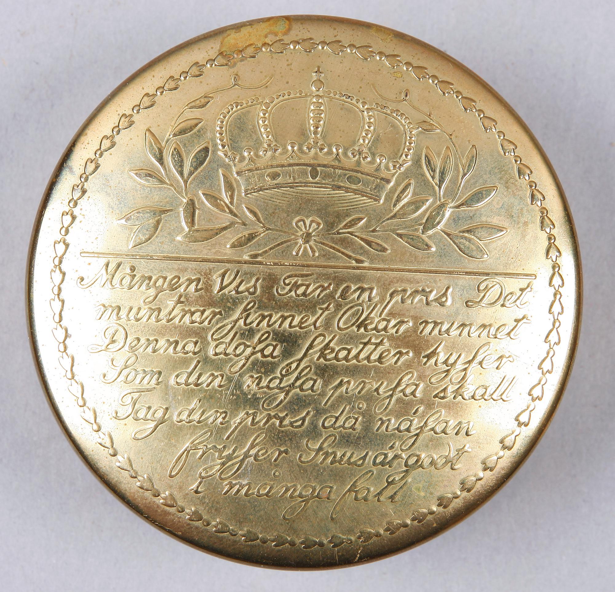 DOSOR, 2 st, mässing. 1800 resp 1900-tal.