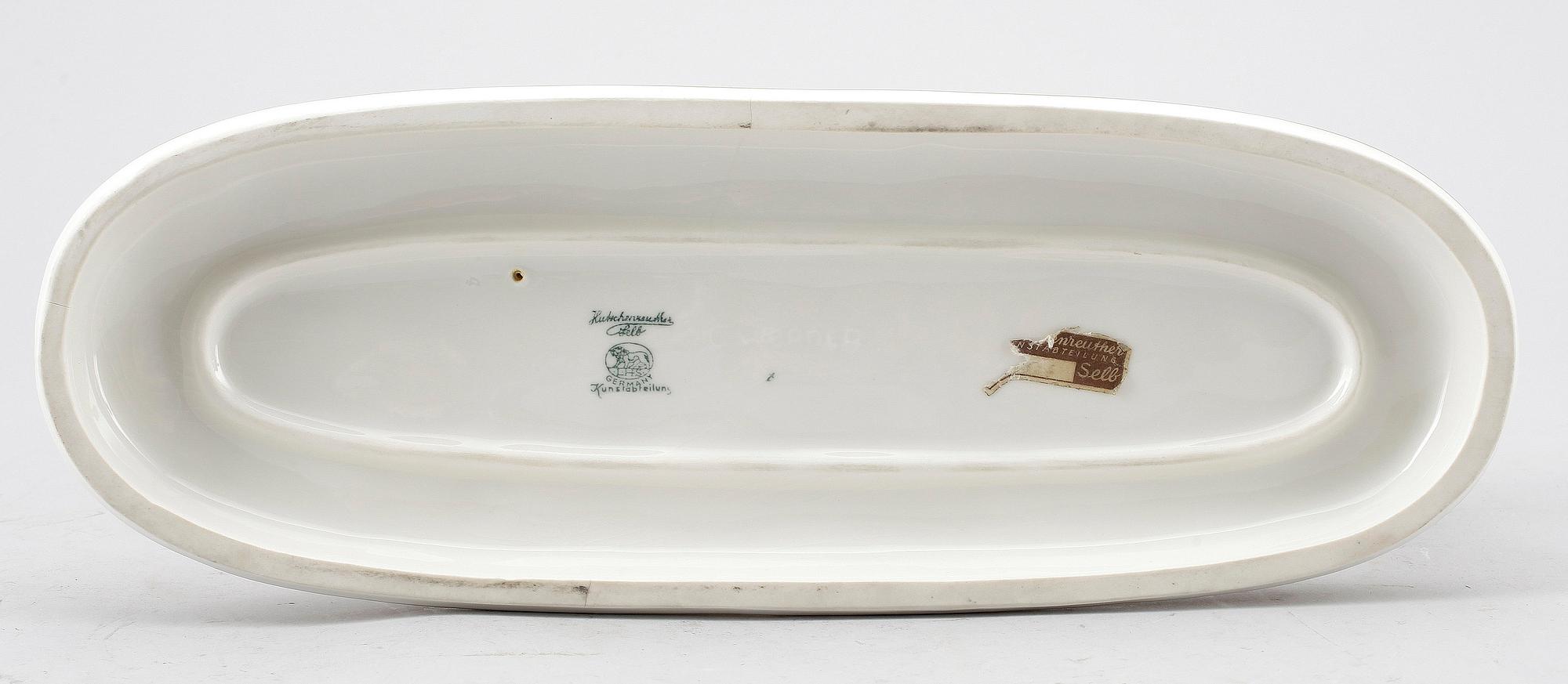 FIGURGRUPP, porslin, C Werder, Hutchenreuter, Tyskland. 1900-talets första hälft.