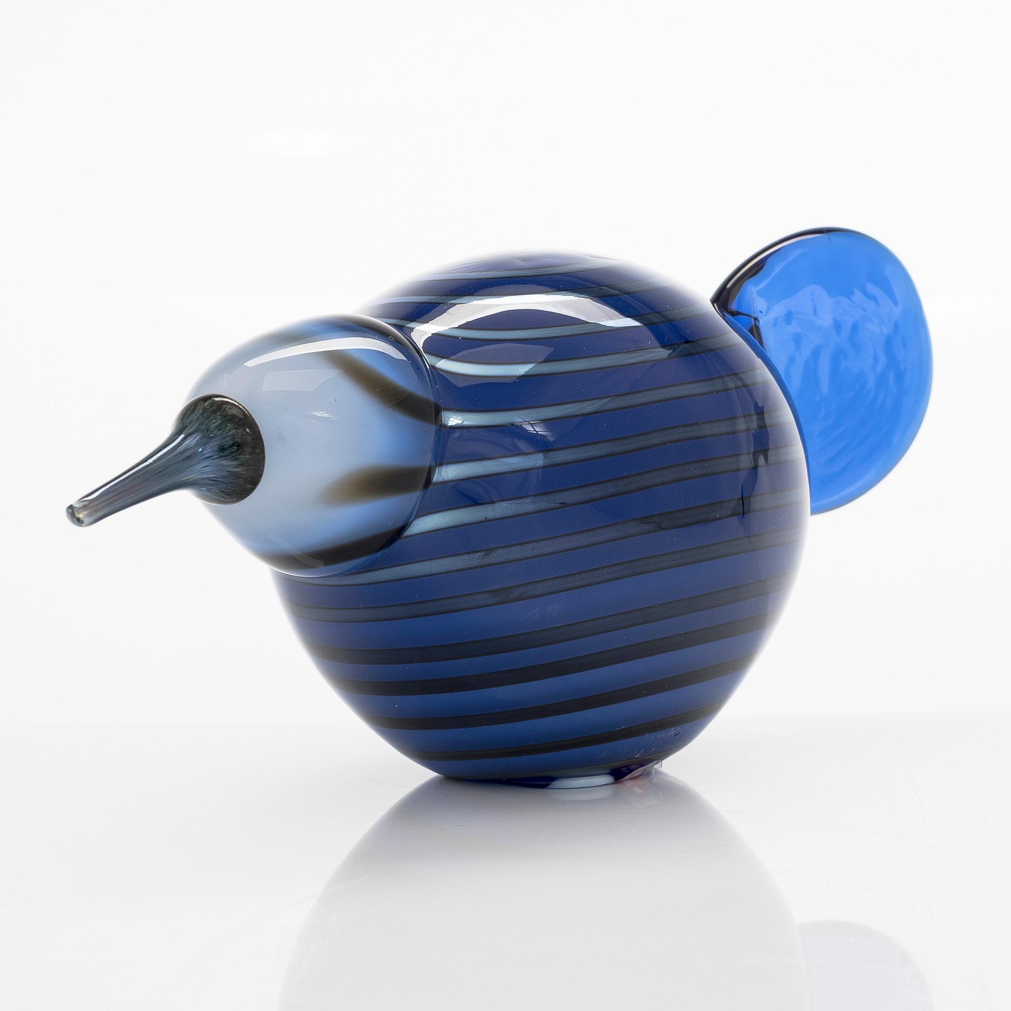 Oiva Toikka, årsfågel 2018, "Pilot", signerad O. Toikka Iittala 2018.