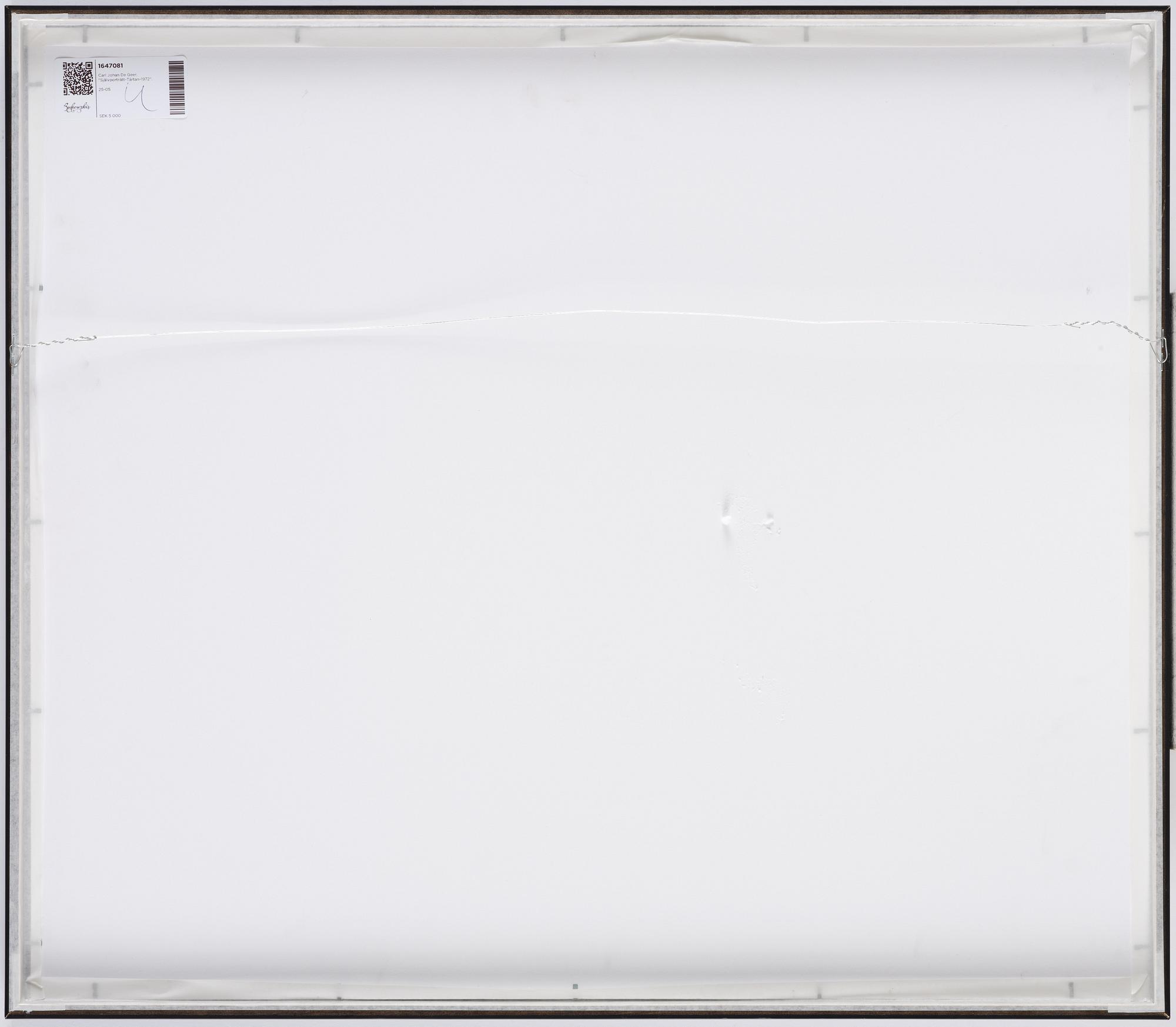 Carl Johan De Geer,  "Självporträtt 1972" (Apan Saba från Tårtan".