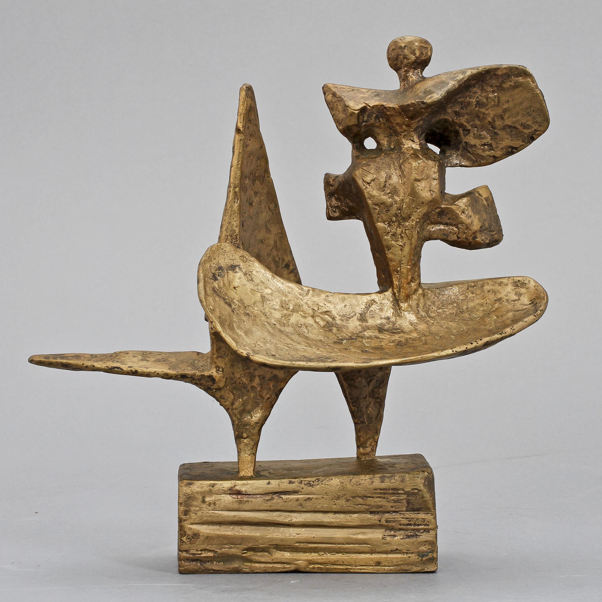STIG BLOMBERG, skulptur, brons, sign o numr 4/16.