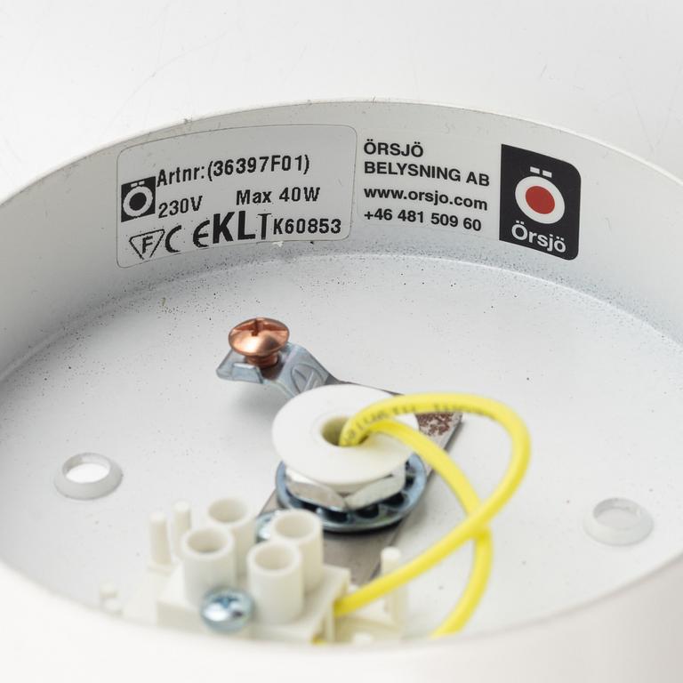 A set of three wall lamps, by Jonas Bohlin, "Star", Örsjö Lighting.