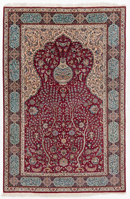A Tabriz carpet, north-western Iran, figural, c. 270 x 180 cm.