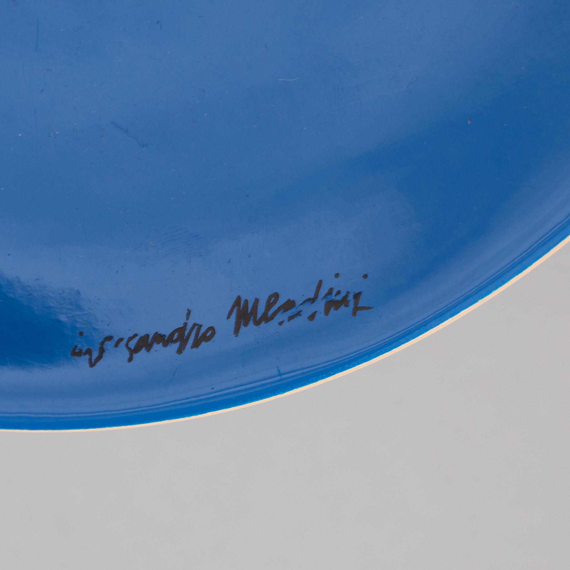 Alessandro Mendini, a 'Cuculi' bowl and two dishes, Zanotta, Italy, 1980's.