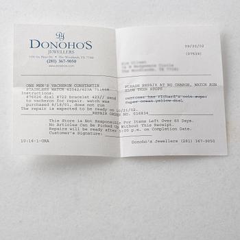 VACHERON CONSTANTIN, Genève, Overseas, Chronometer, wristwatch, 37 mm,