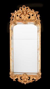 A Swedish Rococo 18th century mirror.