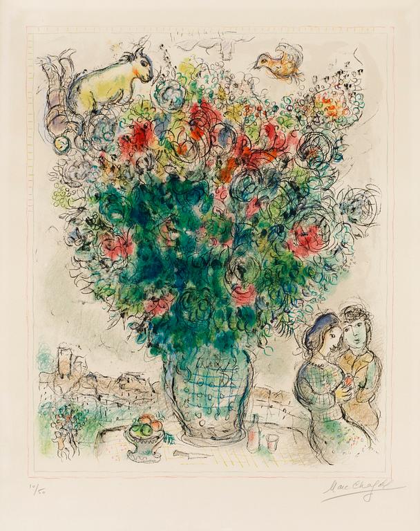 Marc Chagall, "Bouquet multicolore".