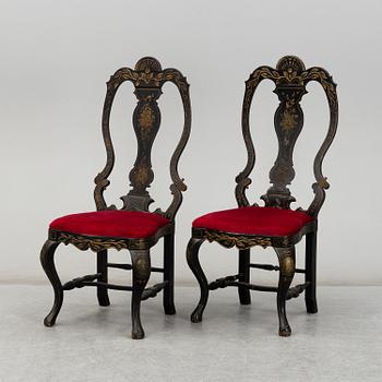 A pair of 19th century chairs.