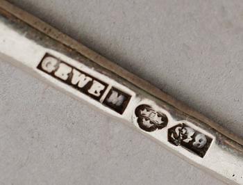 SILVERFÖREMÅL, 14 delar, 1900-tal. Vikt ca 242 gram.