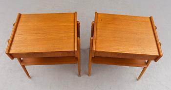 SÄNGBORD, 1 par, Carlström & Co Möbelfabrik, 1900-talets mitt.