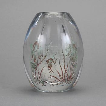 VAS, Edward Hald, Orrefors, 1948. "Fiskgraal".